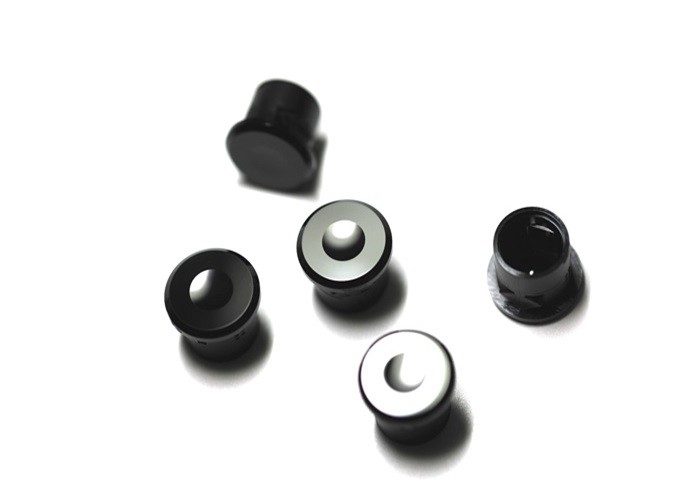 OEM / ODM 디자인 / 주문품 렌즈 헤드 수신기 검은 PC 플라스틱 광학렌즈